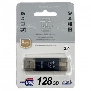 USB 3.0 флешка 128Gb T&G 009 Type-C Black