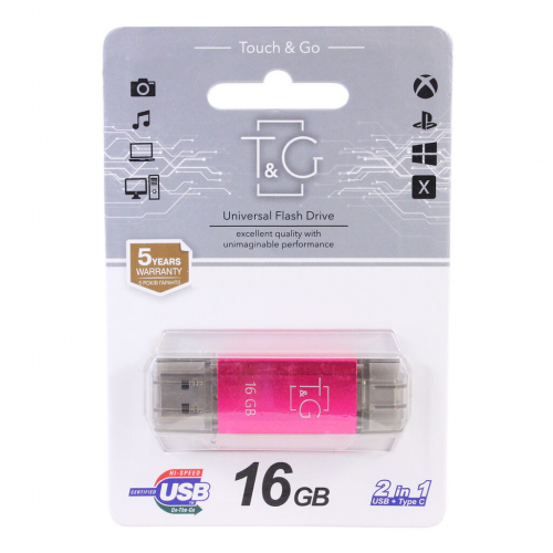 USB флешка 16Gb T&G 009 Type-C Star series Violet