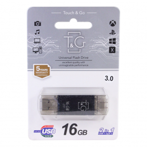 USB 3.0 флешка 16Gb T&G 009 Type-C Black