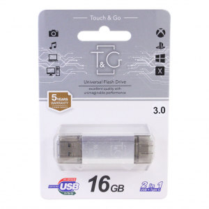 USB 3.0 флешка 16Gb T&G 009 Type-C Silver