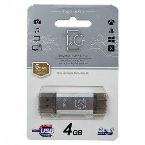 USB флешка 4Gb T&G 009 Type-C Star series Silver