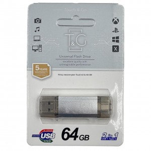 USB флешка 64Gb T&G 009 Type-C Star series Silver