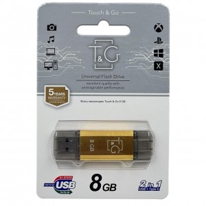 USB флешка 8Gb T&G 009 Type-C Star series Gold