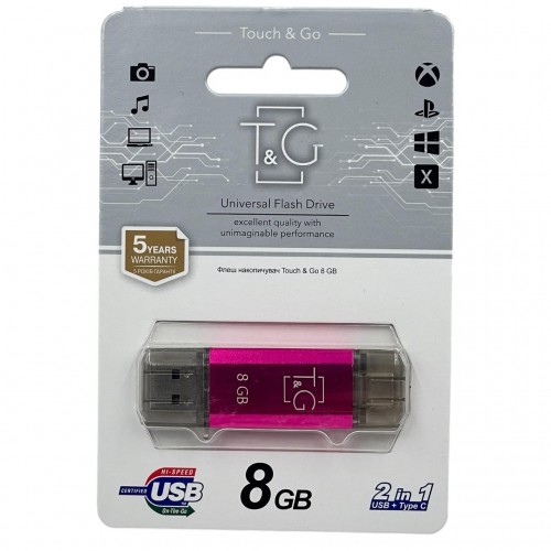 USB флешка 8Gb T&G 009 Type-C Star series Violet