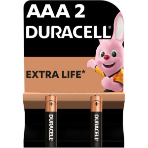 Батарейка AAА Duracell LR03 MN2400, 1x2шт.