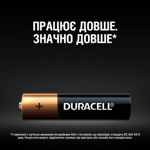 Батарейка AAА Duracell LR03 MN2400, 1x2шт.