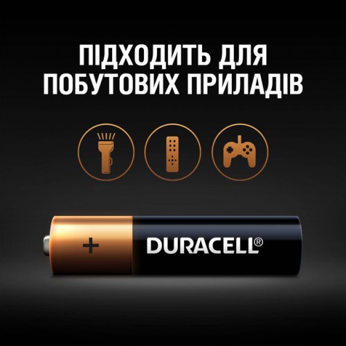 Батарейка AAА Duracell LR03 MN2400, 1x2шт.