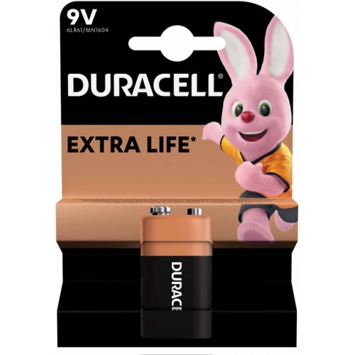 Батарейка Duracell 9V, MN1604, 1шт.