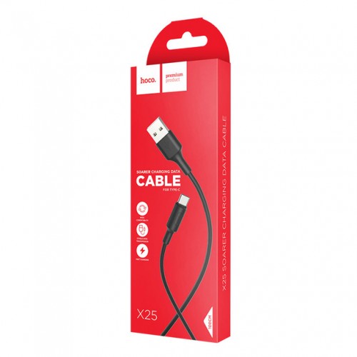 Кабель Hoco X25 USB to Type-C Black