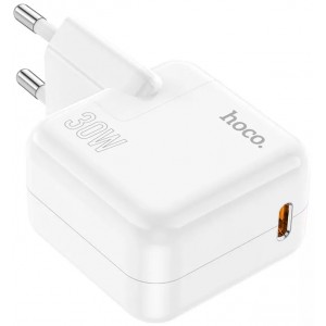 Сетевое зарядное устройство Hoco C112A PD (Type-C, 30W) White