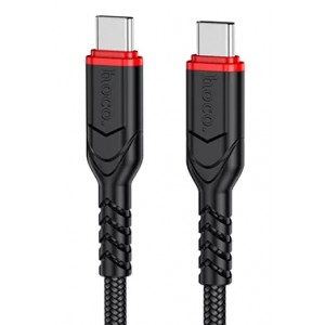 Кабель Hoco X59 Type-C to Type-C 60W 3m. Black