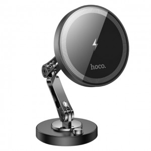 Автомобільний тримач для телефону Hoco HW26 Wireless Charging 15W Black