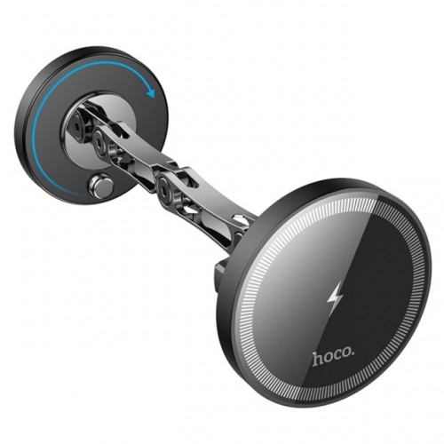 Автомобильный держатель для телефона Hoco HW26 Wireless Charging 15W Black