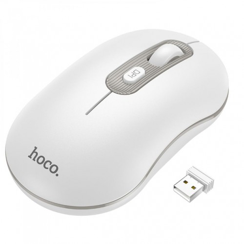 Мышь беспроводная Hoco GM21 White/Grey