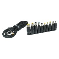 Кабель живлення для ноутбука 100W з набором перехідників 10 в 1 чорний