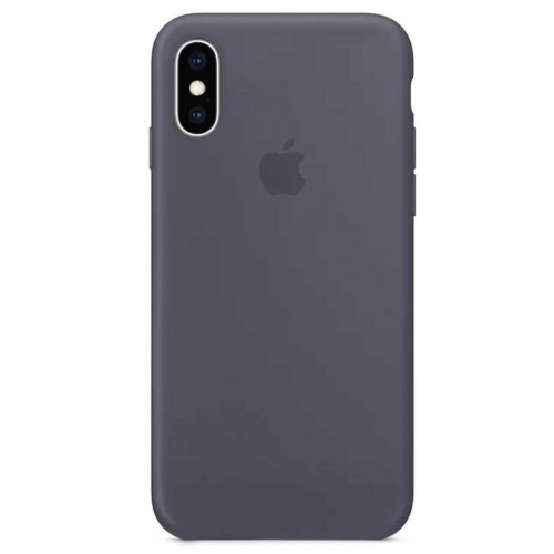 Чехол-накладка Silicone Case iPhone X/XS (15) Charcoal black