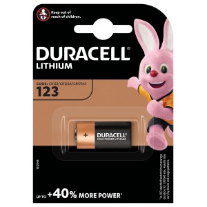 Батарейка Duracell CR123/DL123, 1шт.