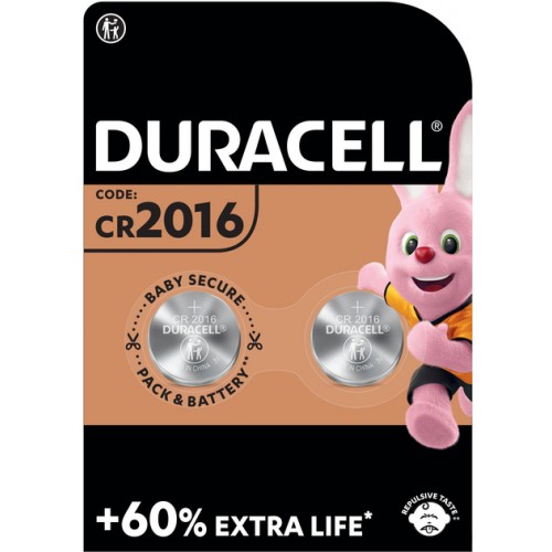 Батарейка Duracell DL2016, 2шт. (таблетка)