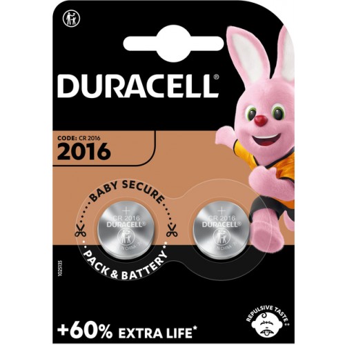 Батарейка Duracell DL2016, 2шт. (таблетка)