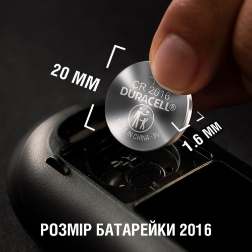 Батарейка Duracell DL2016, 2шт. (таблетка)