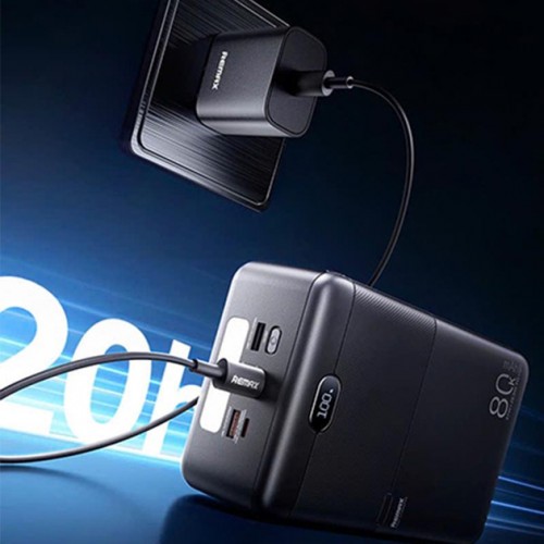Power Bank Remax RPP-118 PD+QC3.0 27W (80000mAh) grey