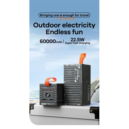 Power Bank Remax RPP-609 PD+QC3.0 22.5W (60000mAh) Grey