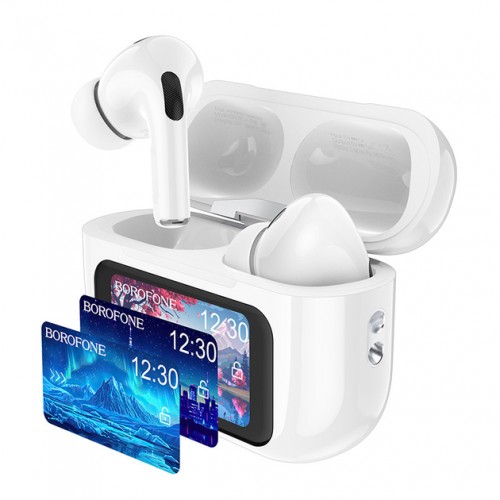 Наушники TWS Borofone BW76 ANC (с дисплеем) White