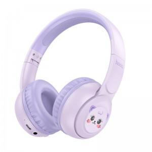 Наушники Hoco W60 Rhyme Kids Purple