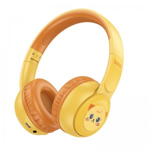 Наушники Hoco W60 Rhyme Kids Yellow