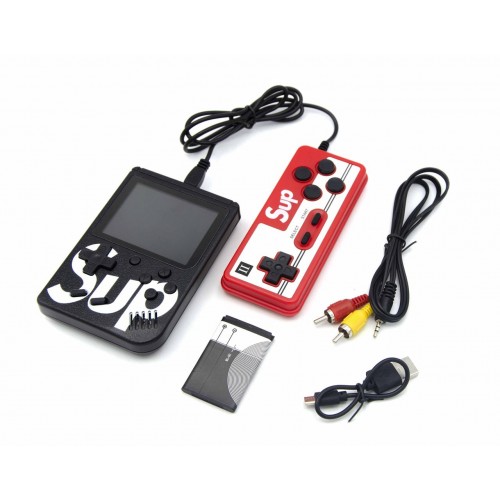Портативная игровая ретро приставка SUP Game Box + джойстик 400 игр Dendy 8bit SUP Game Box Red (SUP401)