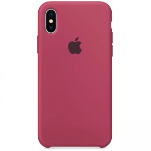 Чехол-накладка  Silicone Case iPhone X/XS (25) Camellia Red