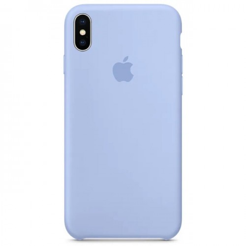 Чехол-накладка Silicone Case iPhone X/XS (26) Blue gray