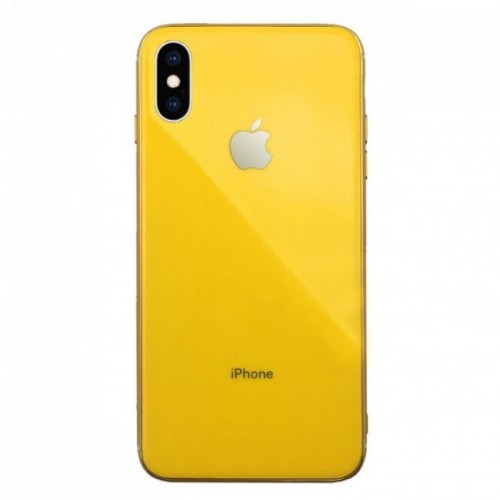 Чехол-накладка Silicone Case iPhone X/XS (28) Golden