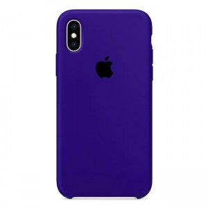 Чехол-накладка  Silicone Case iPhone X/XS (30) Dark purple