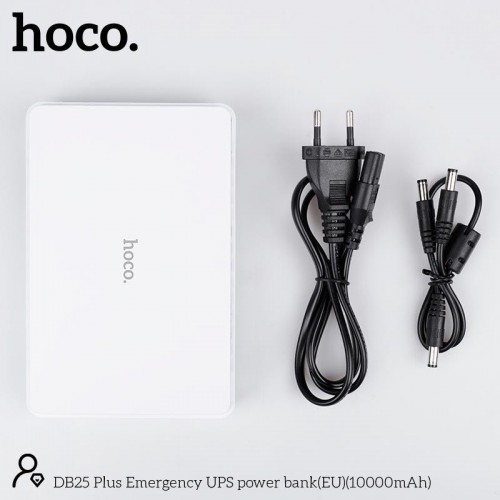 Power Bank Hoco (ИБП / UPS) для роутера DB25 Plus Smart Mini UPS 5V/9V/12V (10000mAh) White