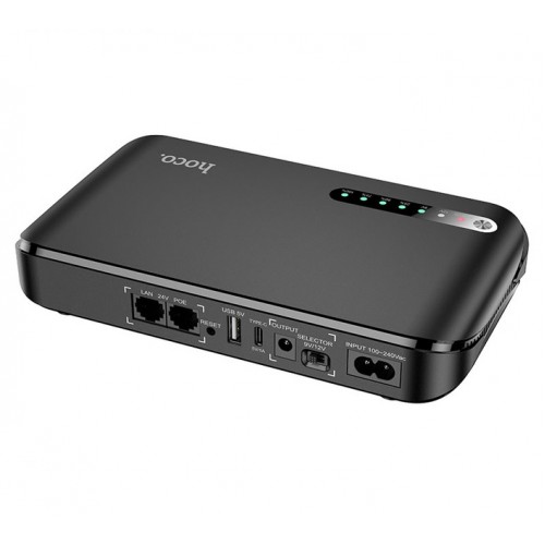 Power Bank Hoco (ИБП / UPS) для роутера DB62 Smart Mini UPS 5V/9V/12V (20000mAh) Black