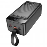 Повербанк 60000mAh Hoco J123C 20W+22.5W з ліхтариком Black