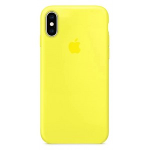 Чехол-накладка  Silicone Case iPhone X/XS (37) Lemon yellow