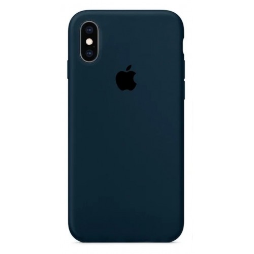 Чехол-накладка Silicone Case iPhone X/XS (49) Dark green