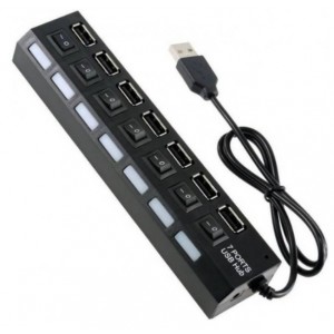 USB-хаб SY-H009 (7xUSB port) Black
