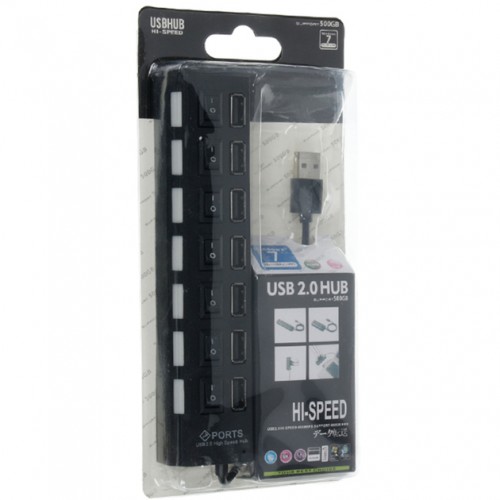 USB-хаб SY-H009 (7xUSB port) Black