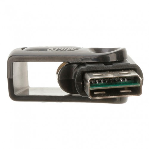 Картридер 2in1 MicroUSB/USB TU004 (MicroSD) Black