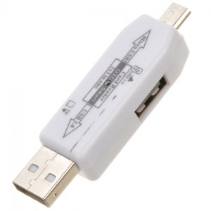 Картридер 2in1 MicroUSB/USB TU005 (MicroSD) White