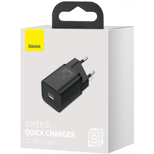 Сетевое зарядное устройство Baseus Super Si (СЗУ Type-C, 25W) Black (CCSP020101)