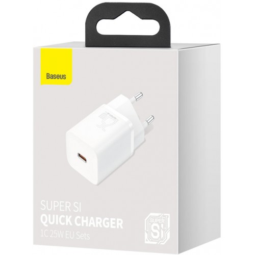 Сетевое зарядное устройство Baseus Super Si (СЗУ Type-C, 25W) White (CCSP020102)