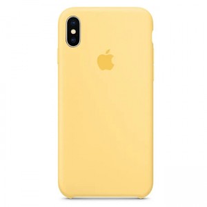 Чехол-накладка  Silicone Case iPhone X/XS (77) yellow