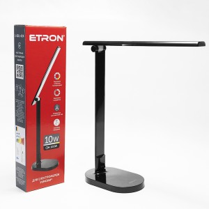 Настольная лампа 10W Black, 3000-6000K, ETRON 1-EDL-424