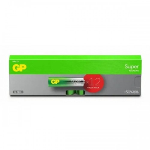 Батарейка AA GP 15A21-PAB12 Super Alkaline, LR6, 1x12шт.