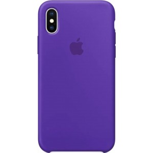 Чехол-накладка  Silicone Case iPhone XS Max (30) Dark purple