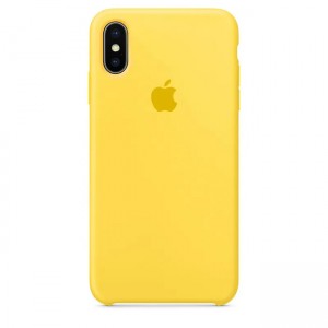 Чехол-накладка  Silicone Case iPhone XS Max (32) Shiny yellow
